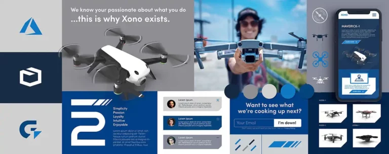 Xono Drones // Moodboard Website Design
