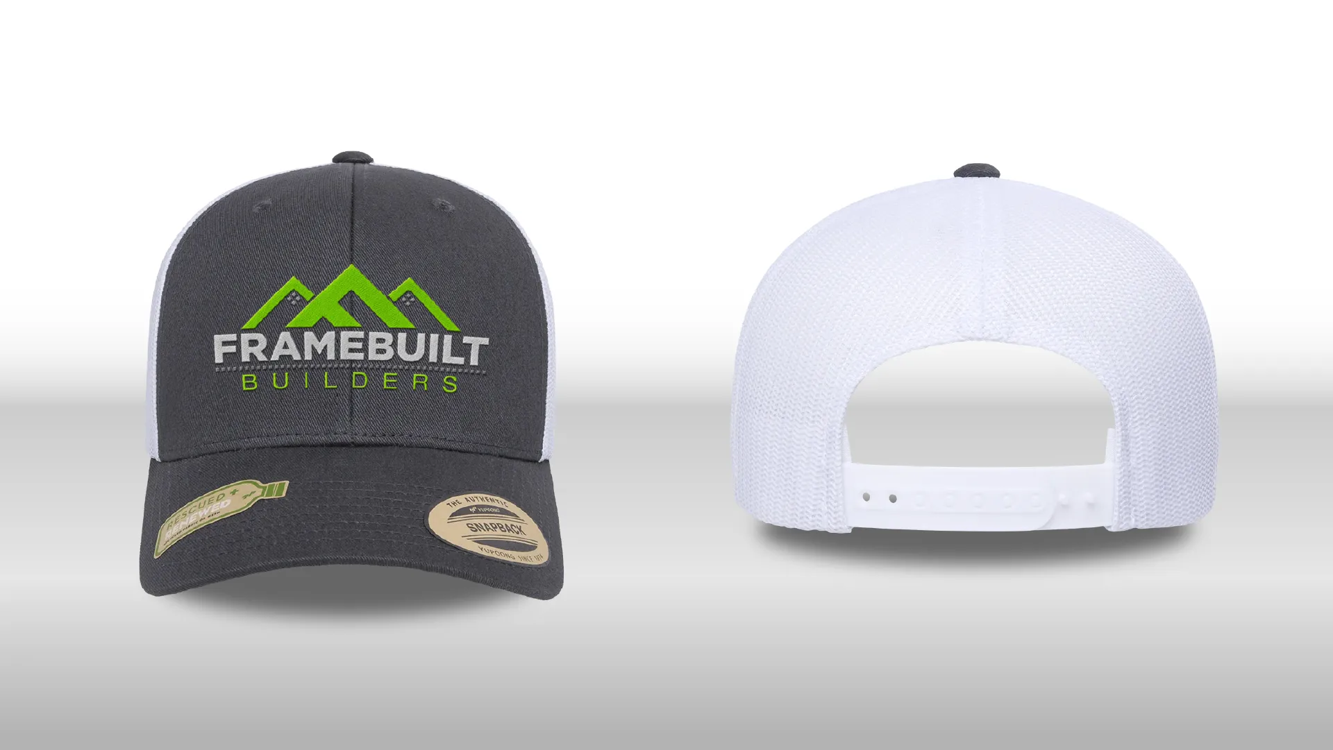 Framebuilt Builders branded cap, front and back
