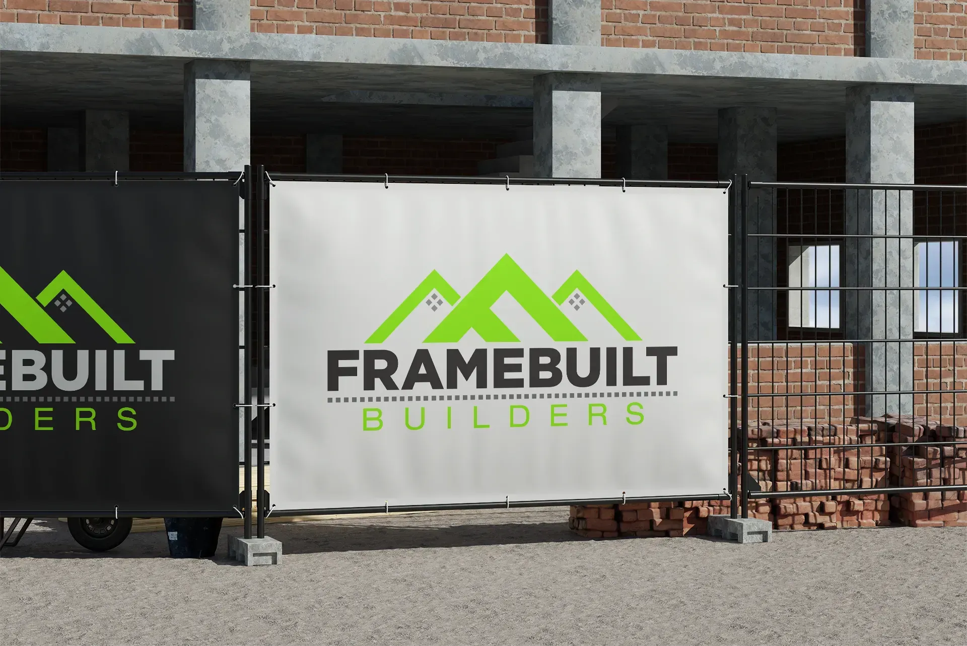 Framebuilt Builders signage on a building exterior