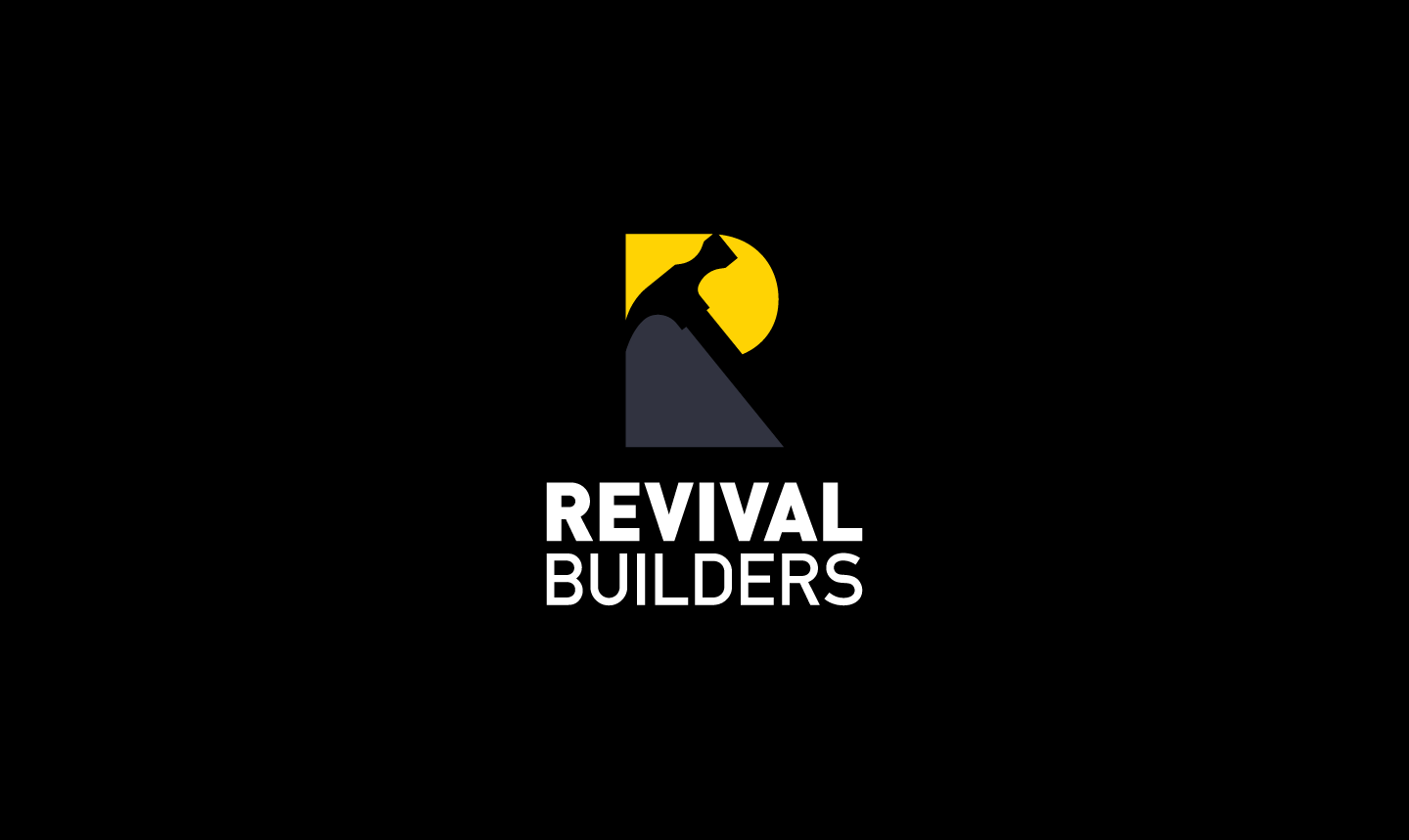 Revival Builders logo in dark tones