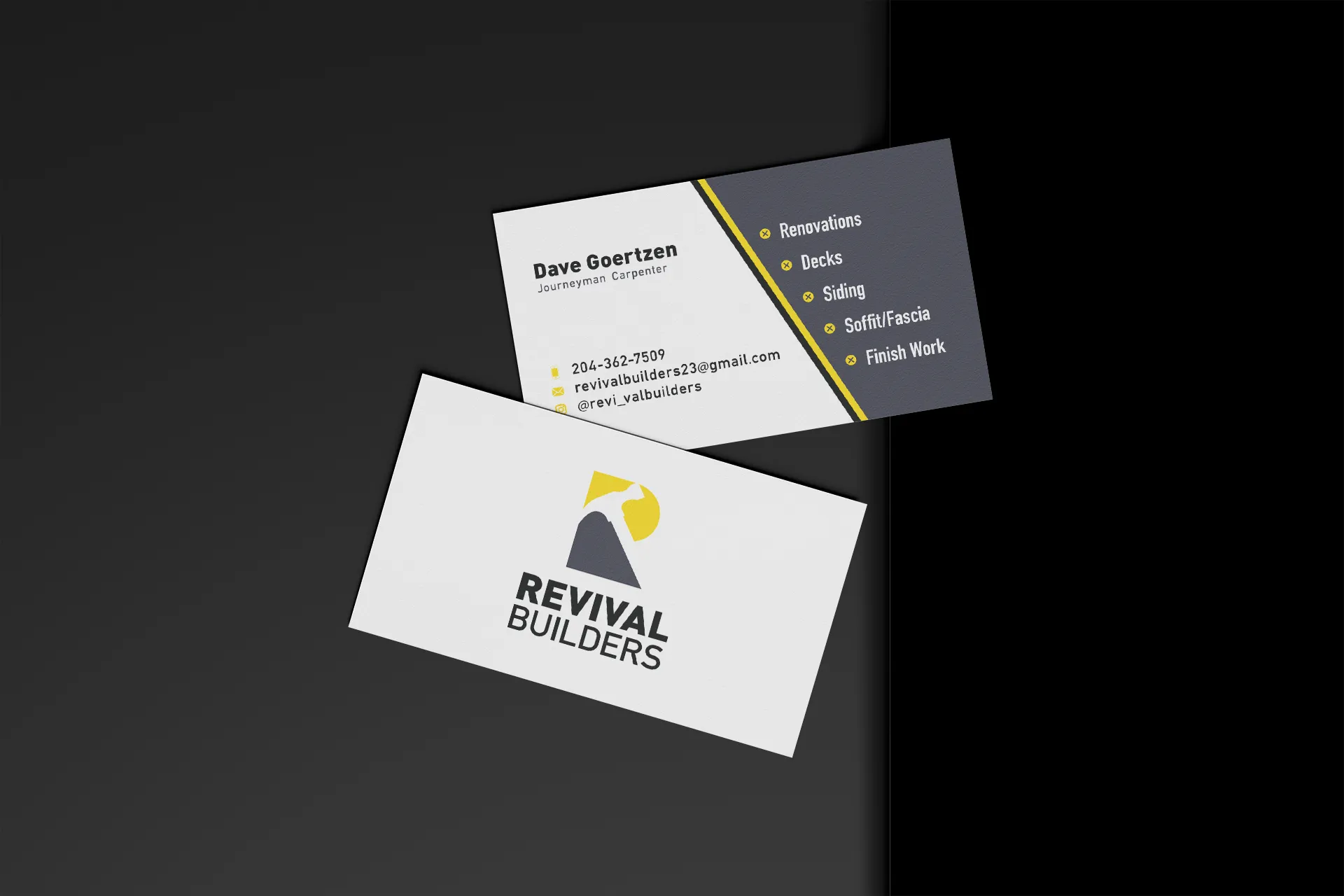 Revival Builders business cards