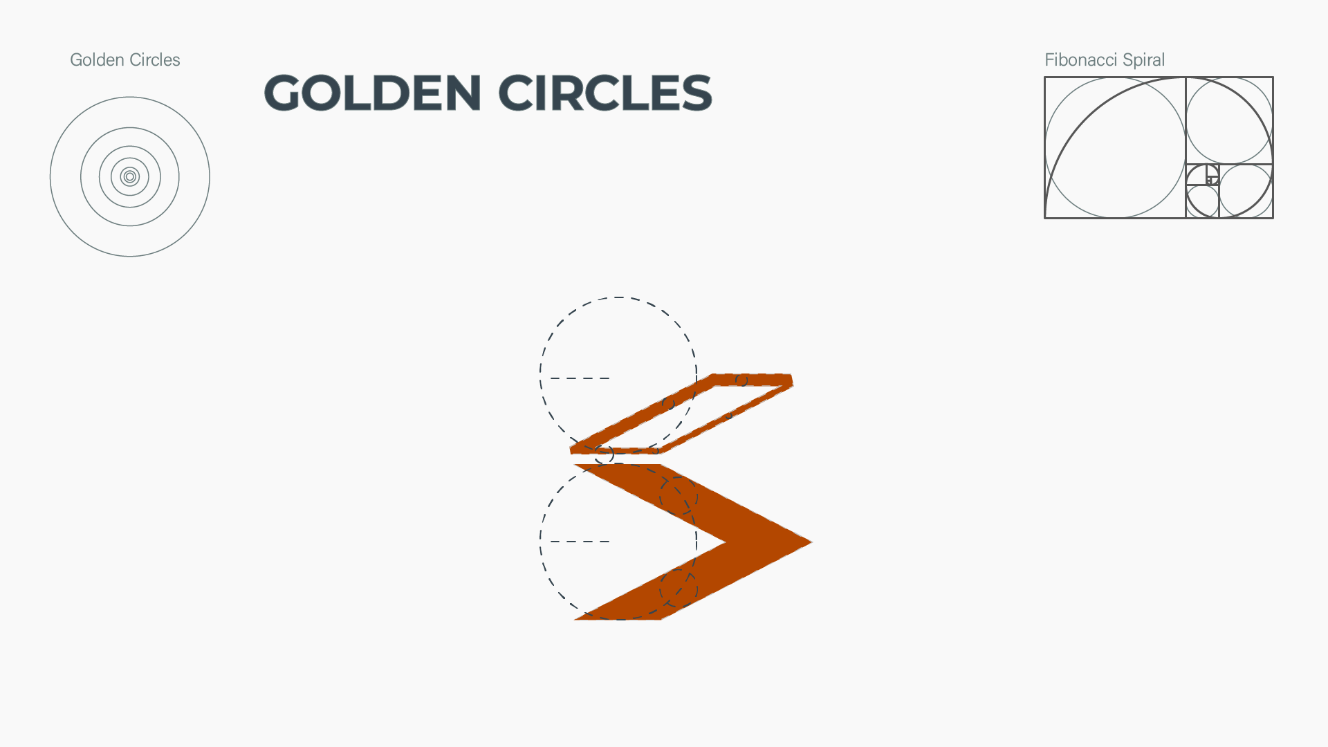 Skylight Ventures logo construction using golden-ratio circles
