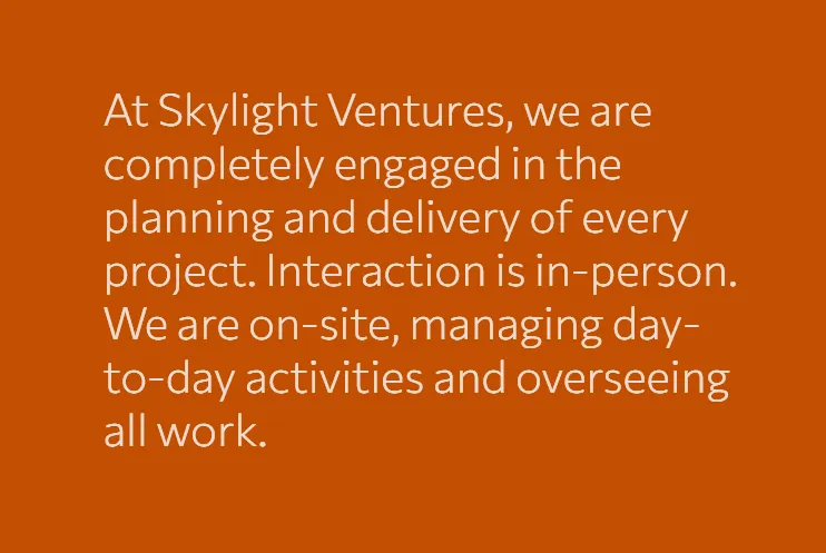 Skylight Ventures brand statement on hands-on project involvement