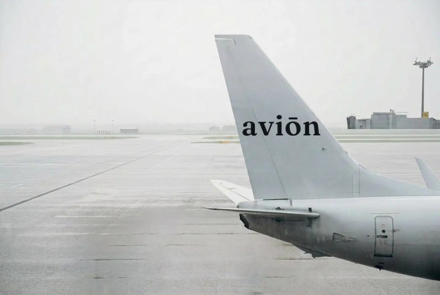 Avion private jet tail with brand livery